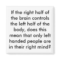 If the right half of the brain controls the lef... magnets by cocodalo If the right half of the brain controls the lef... magnets