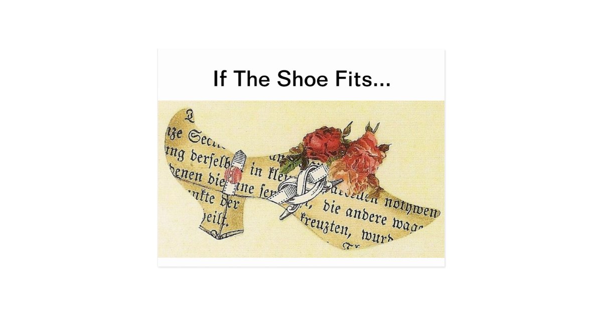 if the slipper fits if the shoe fits cinderella slipper postcard zazzle if the slipper fits if the shoe fits cinderella slipper postcard zazzle