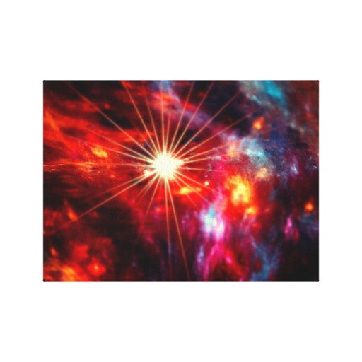 If the sky burns… stretched canvas print