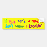 If this car's bumper sticker