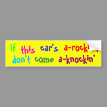 If this car's bumper stickers