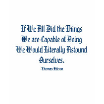 If We All Did the Things We are Capable of Doin... t-shirts