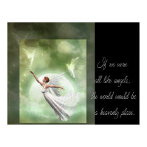 If we were all like angels....Angel Fantasy Print