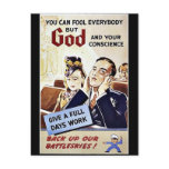 If Ye Break Faith With Us, Who Die, We Shall Not S Post Card