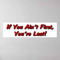 If You Ain't First Poster