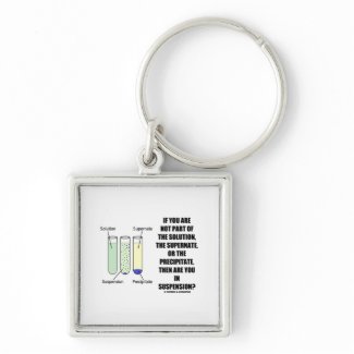 If You Are Not Part Solution Suspension (Humor) keychain