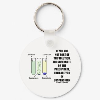 If You Are Not Part Solution Suspension (Humor) keychain