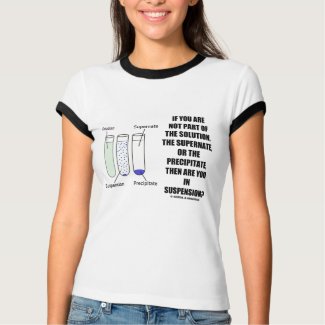 If You Are Not Part Solution Suspension (Humor) shirt