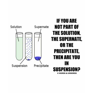 If You Are Not Part Solution Suspension (Humor) shirt