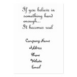 If you believe in something-business card