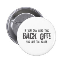 If You Can Read This BACK OFF - emo alternative Button