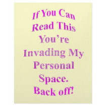 If You Can Read This - Back Off! letterhead by catchthenextwave If You Can Read This - Back Off! letterhead