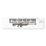 If You Can Read This, Stand Still Bumper Sticker