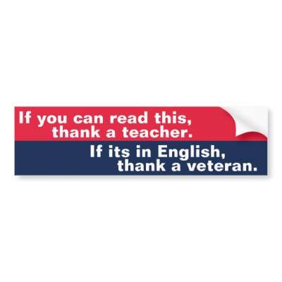 If You Can Read This veteran Bumper Sticker by OBumper