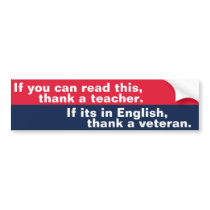 If You Can Read This (veteran) bumper stickers