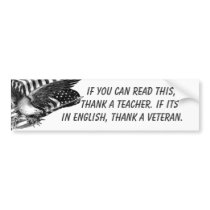 If You Can Read This (veteran) bumper stickers
