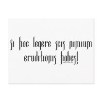 If You Can Read This You're Over-Educated Postcard