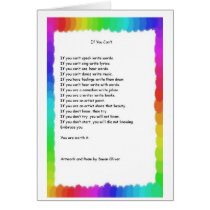 If You Can't? Greeting Card