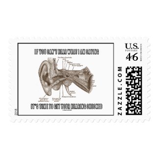 If You Can't Hear What I Am Saying (Ear Anatomy) Stamps