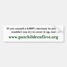 If you caused a 6,000% increase in autism would... bumper stickers