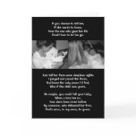 If you choose to tell her, If she wants to know, H cards
