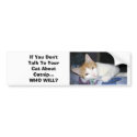 If You Don't Talk To Your Cat About Catnip bumper stickers by ajinat If You Don't Talk To Your Cat About Catnip bumper stickers