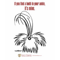 If you find a tooth in your ankle t-shirts