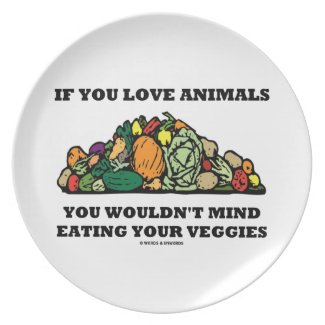 If You Love Animals You Wouldn't Mind Eating Your Dinner Plates