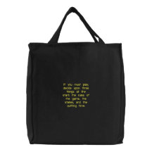 If you must play canvas bag