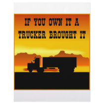 If You Own It A Trucker Brought It  #0011 Personalized Letterhead