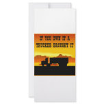 If You Own It A Trucker Brought It  #0011 Rack Card