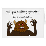 "If You Suddenly Got Eaten by a Minotaur" Card cards
