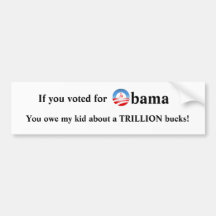 If You Voted For Obama Bumper Sticker