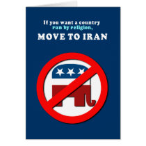 If you want a country run by religion move to Iran Cards