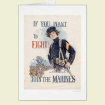 If You Want to Fight, Join the Marines cards