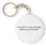 If you want to make God laugh (St.K) Keychains
