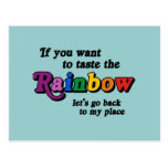 If you want to taste the rainbow postcards