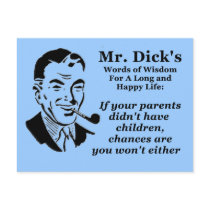 If Your Parents... postcards