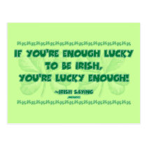 If you're Enough Lucky to be Irish... postcards
