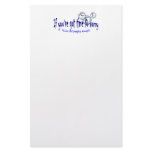 If You've Got Time to Worry Customized Stationery