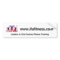 IFA Web Address Bumper Sticker bumper stickers by IFAfitness IFA Web Address Bumper Sticker bumper stickers