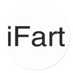 iFart Round Sticker