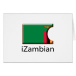 iFlag Zambia Greeting Cards