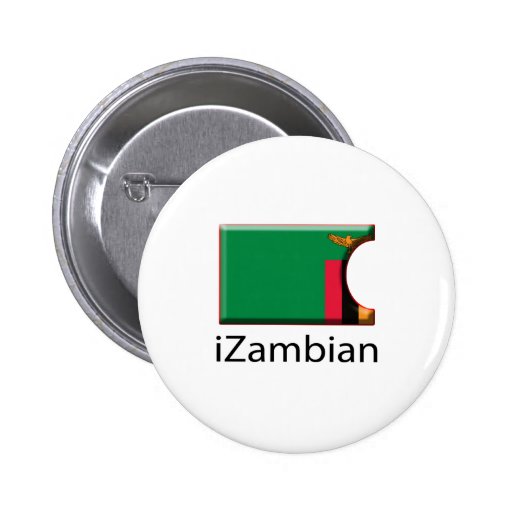 iFlag Zambia Pinback Button
