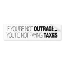 ifyourenotoutraged_wht_bmpstkr bumper stickers by RightWingGifts ifyourenotoutraged_wht_bmpstkr bumper stickers