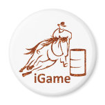 iGame Barrel Racing Horse Magnet