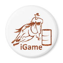 iGame Barrel Racing Horse Magnet