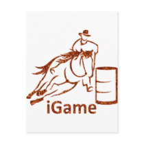 iGame Barrel Racing Horse Postcards