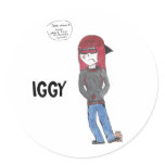 Iggy Products Round Sticker