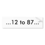Iginla to Crosby Bumper Sticker